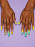 The "Zest & Zen" Abstract | Luxury Deluxe Ready-to-Ship Press-On Set