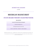 Detroit Nail Assassin Academy Michigan Manicurist State Board Theory Exam Prep Book 2026 cover