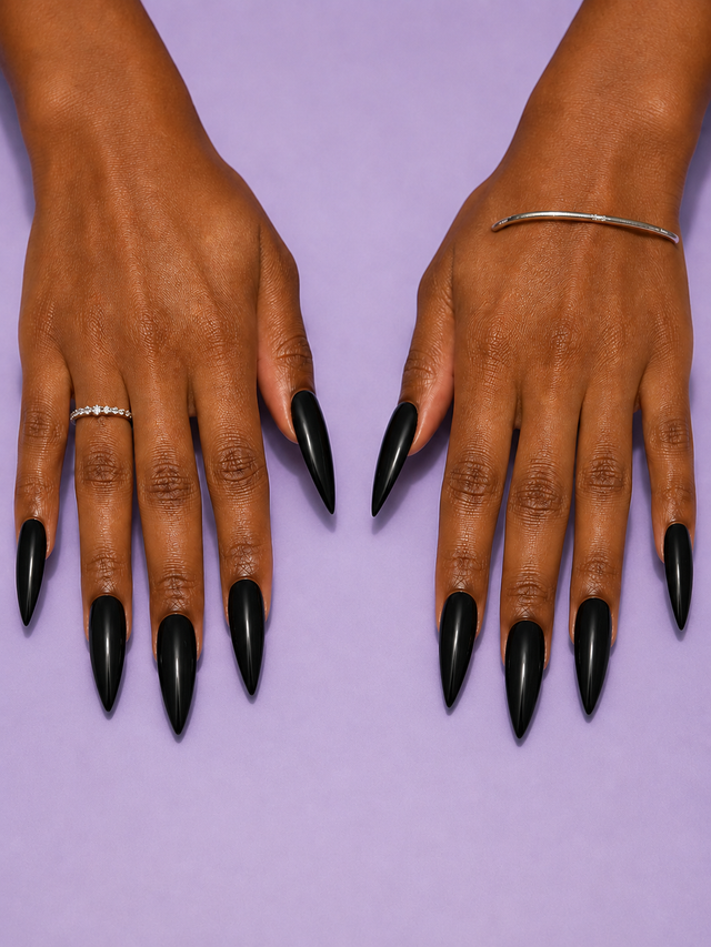 Stiletto press-on nail shape
