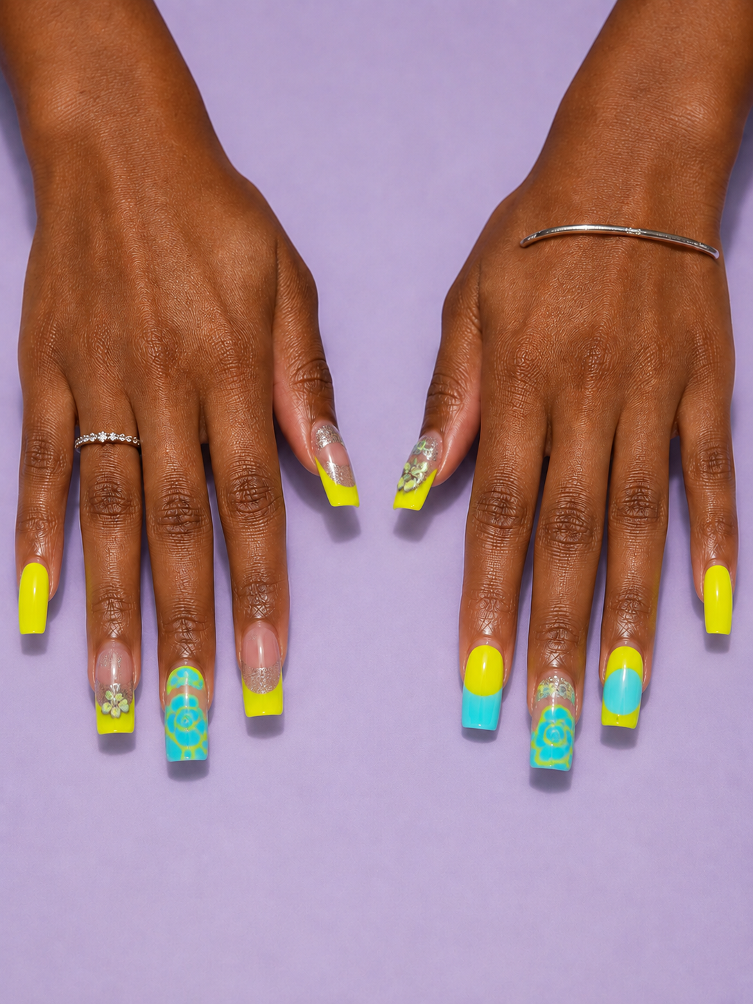 The "Zest & Zen" Abstract | Luxury Deluxe Ready-to-Ship Press-On Set